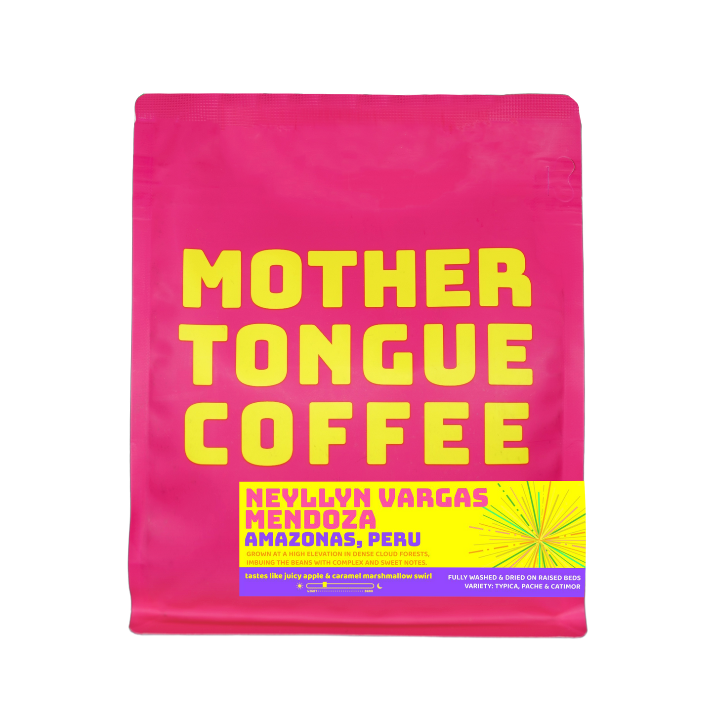 Mother Tongue Coffee bag of Neyllyn Vargas Mendoza coffee from Amazonas Peru
