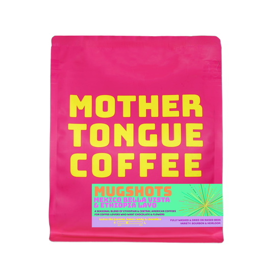 MUGSHOTS - A medium-light blend - Mother Tongue Coffee