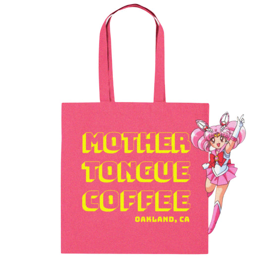 Pink Mother Tongue Canvas Tote Bag